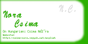 nora csima business card